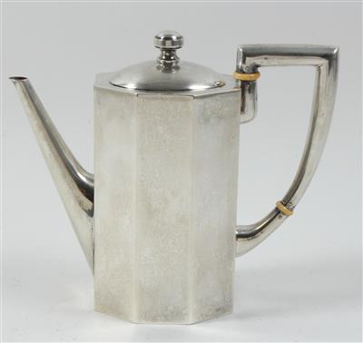 Wiener Silber Kaffeekanne der Fa. Alexander Sturm, - Antiquariato