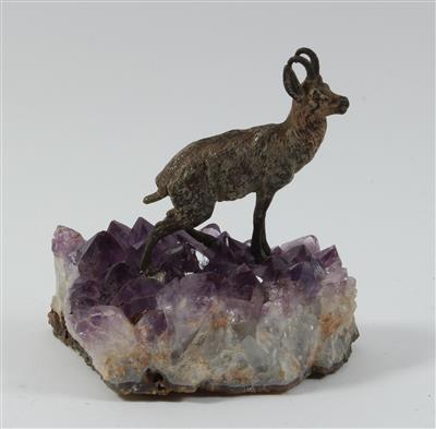 Gämse auf Amethyst - Antiquariato