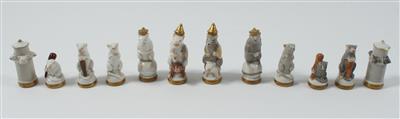 Schachfiguren in Form von Mäusen - Antiquariato