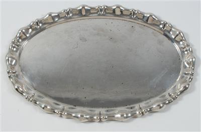 Budapester Silber Tablett, - Antiquitäten