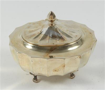 Budapester Silber Zuckerdose mit Innenvergoldung, - Sommerauktion - Antiquitäten