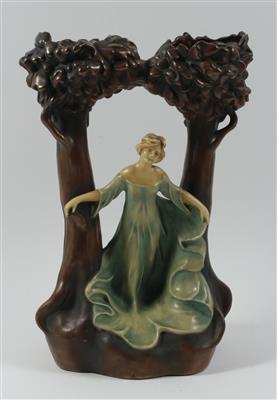 Dame zwischen zwei Vasen - Sommerauktion - Antiquitäten