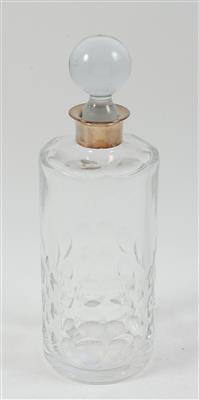 Deutscher Glasflakon mit Stöpsel und Silbermontierung, - Summer-auction