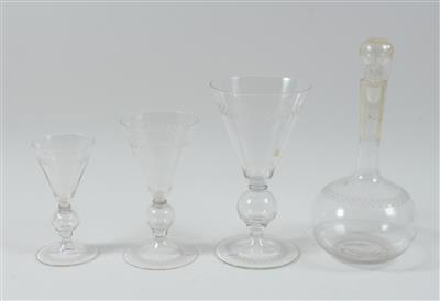 Gläsergarnitur, - Sommerauktion - Antiquitäten