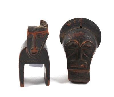 Konvolut (2 Stücke): Afrika: Elfenbeinküste. Stamm: Baule. Ein - Sommerauktion - Antiquitäten