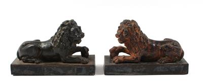 Paar Löwen, - Sommerauktion - Antiquitäten