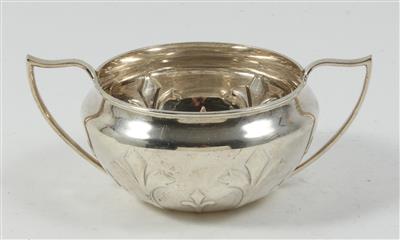 Sheffielder Silber Zuckerschale, - Sommerauktion - Antiquitäten