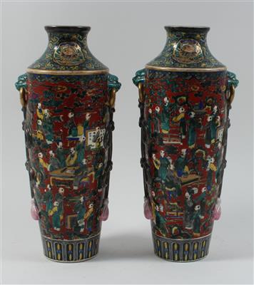 1 Paar Kutani Vasen im Mokubei Stil - Summer-auction
