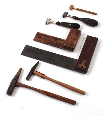 Konvolut Werkzeuge eines Glasschneiders - Sommerauktion - Antiquitäten