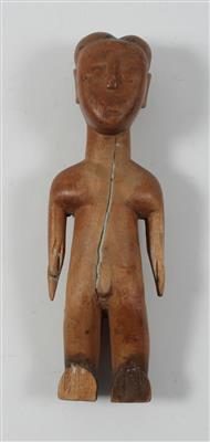 Afrika, DR Kongo, Stamm: Mangbetu: Ein Pfeifenkopf mit einem typischen Frauen-Kopf der Mangbetu. - Letní aukce