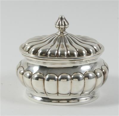 Budapester Silber Zuckerdose, - Sommerauktion - Antiquitäten