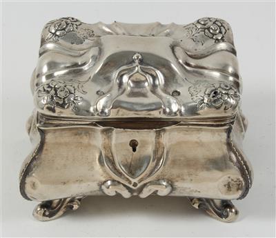 Prager Silber Zuckerdose mit Innenvergoldung von 1863, - Sommerauktion - Antiquitäten