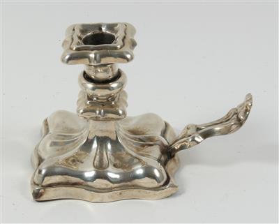 Wiener Silber Handkerzenleuchter von 1853, - Sommerauktion - Antiquitäten