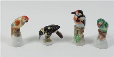 4 Vögel, - Sommerauktion - Antiquitäten