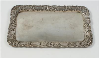 Silber Tablett, - Summer-auction