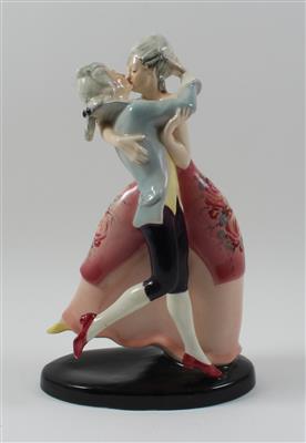 Tanzendes Rokokopaar, - Summer-auction