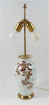 Tischlampe mit Metallmontierung für 2 Glühbirnen, - Summer-auction