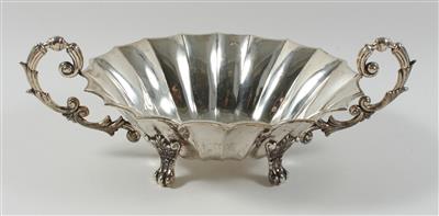 Spanische Silber Henkelschale, - Antiquitäten