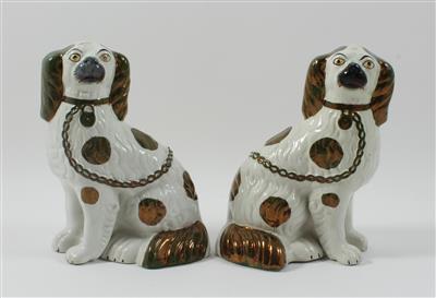 1 Paar Comforter Spaniels, - Figurale Darstellungen