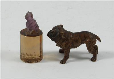 Englische Bulldogge, Petschaft mit Hund - Antiquariato