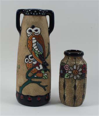 2 Jugendstil-Vasen, - Antiquariato