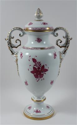 Prachtvolle Deckelvase, - Antiquariato