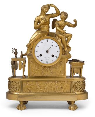 Große Charles X Ormolu Pendule "Amor und Psyche" - Uhren und historische wissenschaftliche Instrumente und Modelle