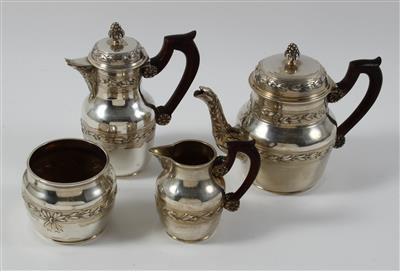 Französische Silber Miniatur Kaffee- und Teegarnitur, - Ausgewählte Silberobjekte