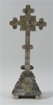 Jerusalemer Standkreuz, - Skulpturen, Volkskunst, Fayencen, Bronzen