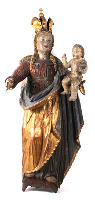 Provinzielle Madonna mit Kind, - Antiques