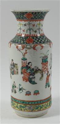Famille verte Vase, - Antiquitäten