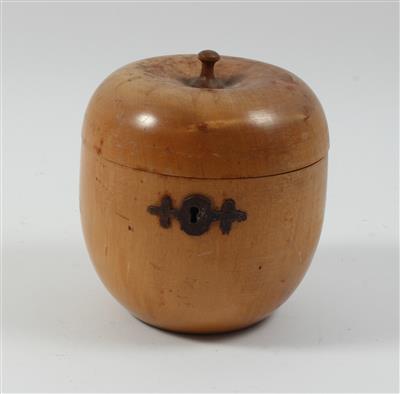 Teacaddy in Form eines Apfels, - Antiques