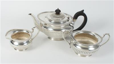 Teekanne, Gießer, Zuckerschale, - Antiques