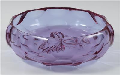 Alexandrit Glasschale von von Fa. Moser, - Saisoneröffnung - Antiquitäten