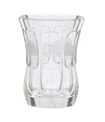 Bäder-Glas "Souvenir 1849", - Saisoneröffnung - Antiquitäten