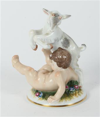 Putto mit Zicklein, - Saisoneröffnung - Antiquitäten