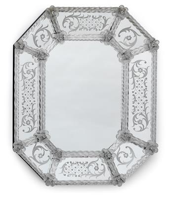 Spiegel im venezianischen Stil, - Antiques and art