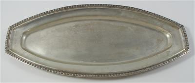 Prager Silber Fisch Platte, - Antiquitäten