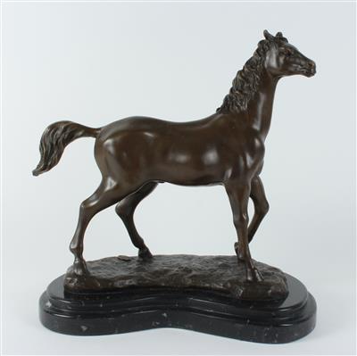 Pferdeskulptur, - Antiquitäten