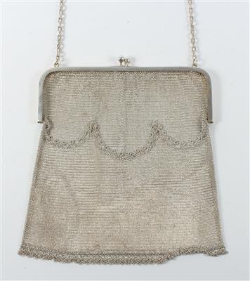 Wiener Silber Abendtasche, - Antiquitäten