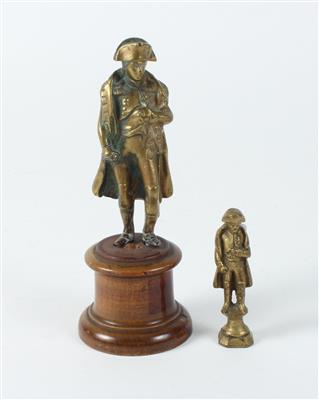 1 Napoleon Statuette, 1 Napoleon Petschaft, - Antiquitäten