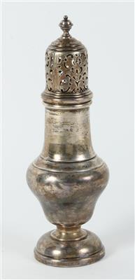 Englischer Silber Gewürzstreuer, - Antiques