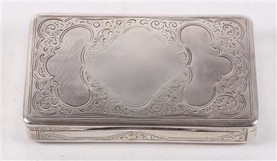 Wiener Silber Deckeldose von 1851, - Antiquariato