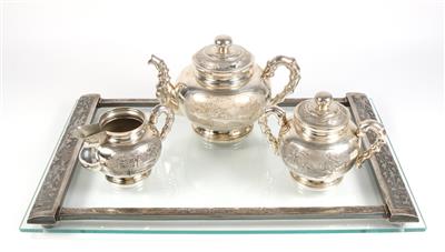 Vietnamesische Export Silber Teegarnitur, - Asiatica and Islamic Art