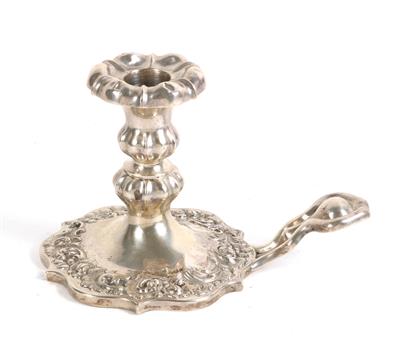 Wiener Silber Handkerzenleuchter von 1840, - Oggetti d'argento