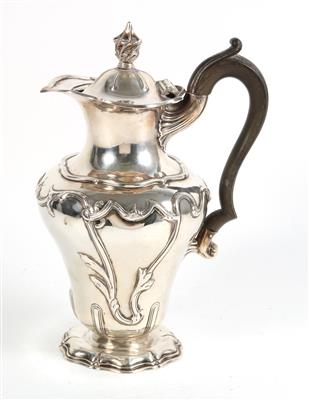 Londoner Silber Kaffeekanne, - Stříbrné předměty