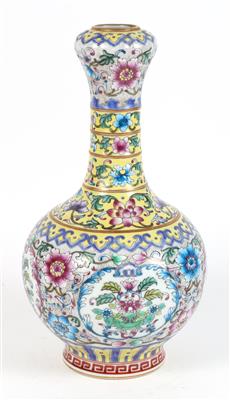 Famille rose Vase, China, unterglasurblaue Qianlong Marke, 20. Jh. - Asiatica a umění islámský