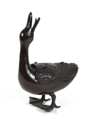 Weihrauchgefäß in Form einer Ente, - Asiatica a umění islámský