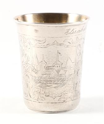 Moskauer Silber Becher von 1864, - Silberobjekte