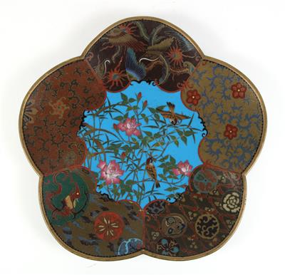 Cloisonné Teller, Japan, Meiji Periode, - Starožitnosti